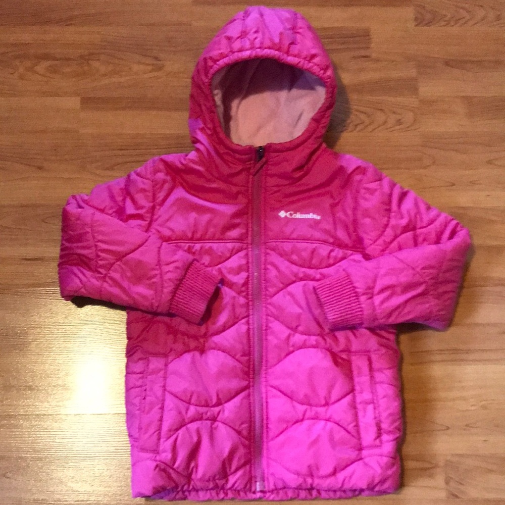 Pink Columbia girls jacket size 7/8 Small